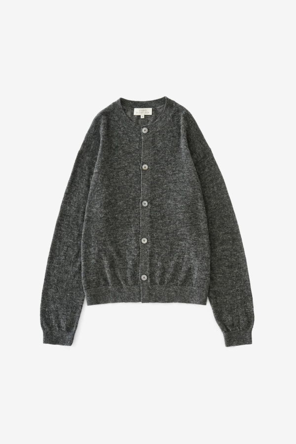 Studio Nicholson Andres Cardigan - Charcoal Marl