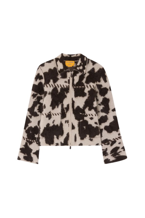 Guest in Residence Grizzly Cowhide Jacket - Oatmeal/Burnt Cocoa