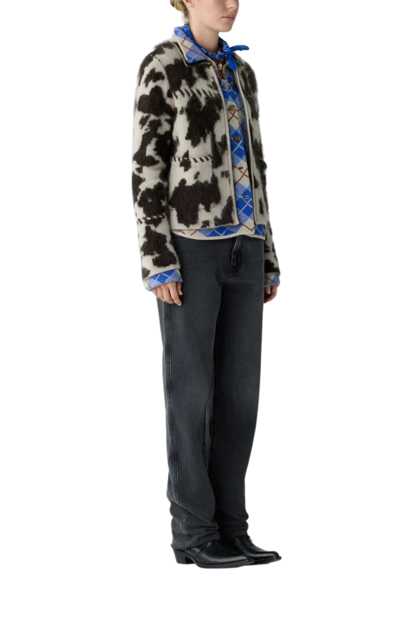 Guest in Residence Grizzly Cowhide Jacket - Oatmeal/Burnt Cocoa