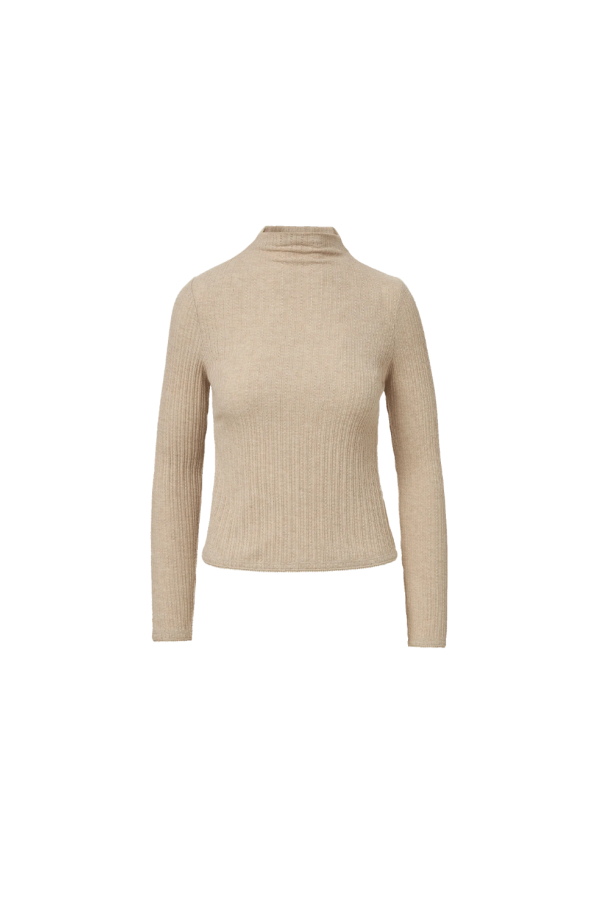 Veronica Beard Nadja Top - Oatmeal Melange