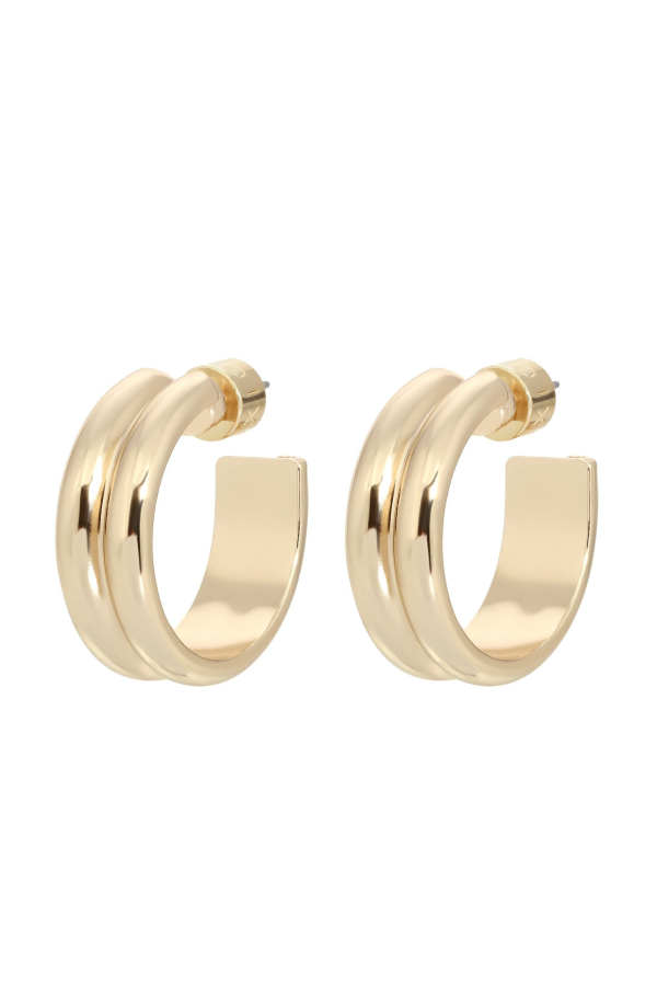 Eklexic Jewelry Double Domed Hoops