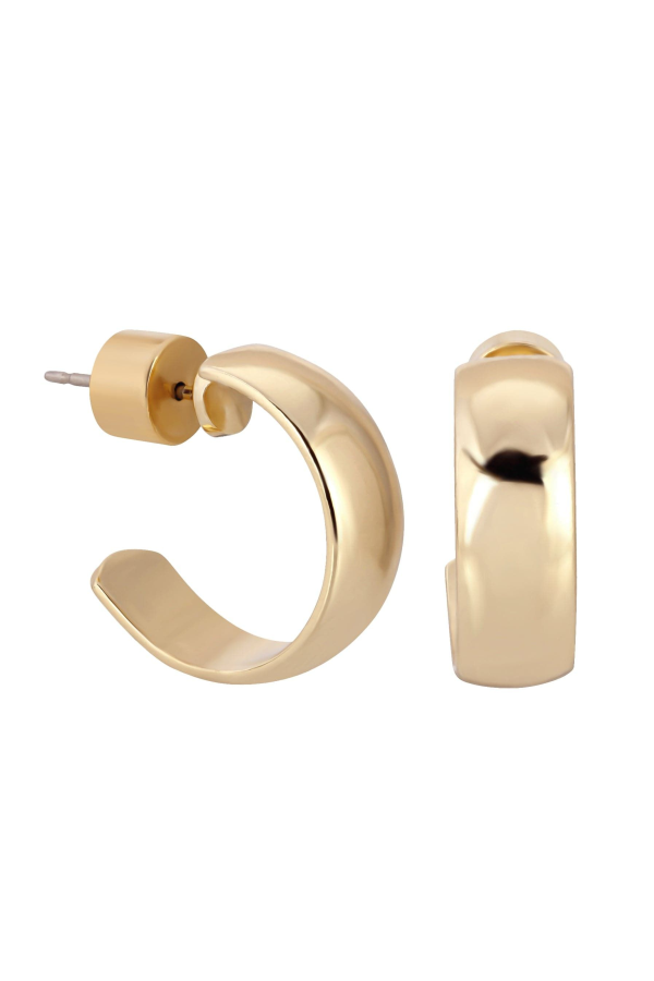 Eklexic Jewelry Mini Domed Hoops