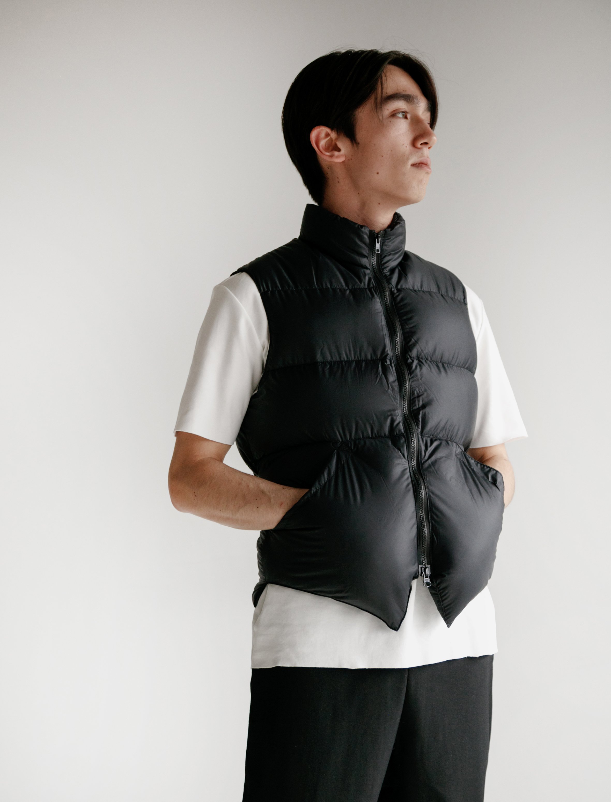 美品　Crescent DownWorks ブラック　Lサイズ 定価8万wearhouse × crescent down works