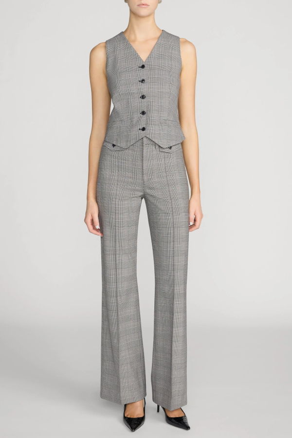 FRAME Denim The Reboot Trouser - Black Plaid