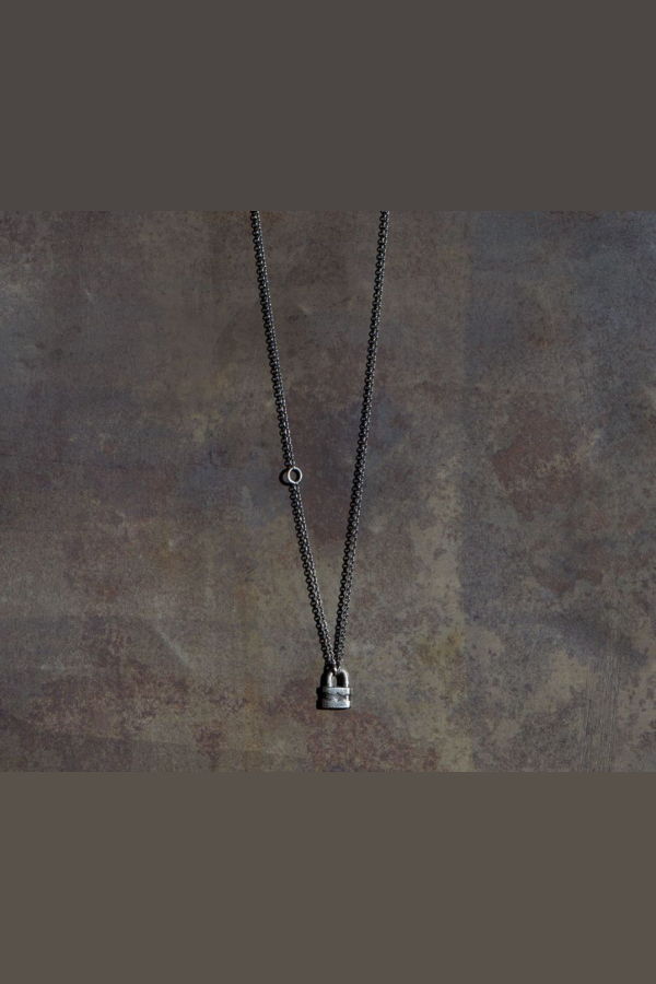 Werkstatt Munchen Mini Lock Necklace - Silver