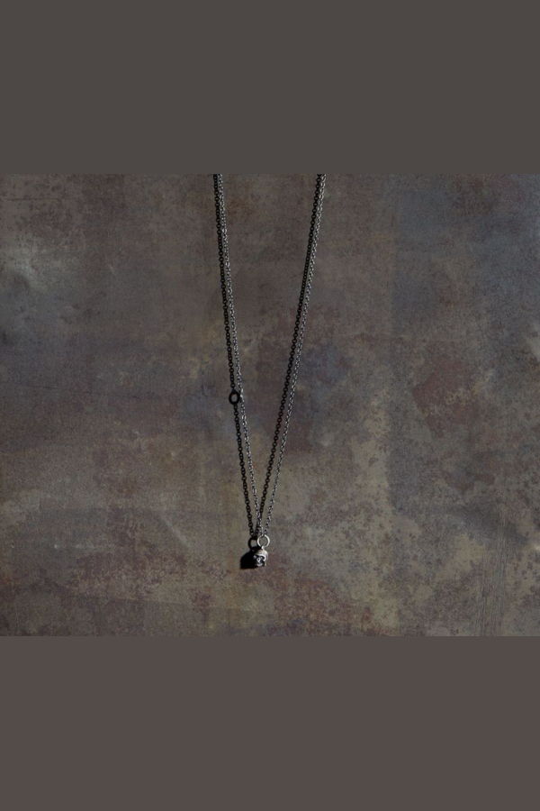 Werkstatt Munchen Mini Skull Necklace - Silver
