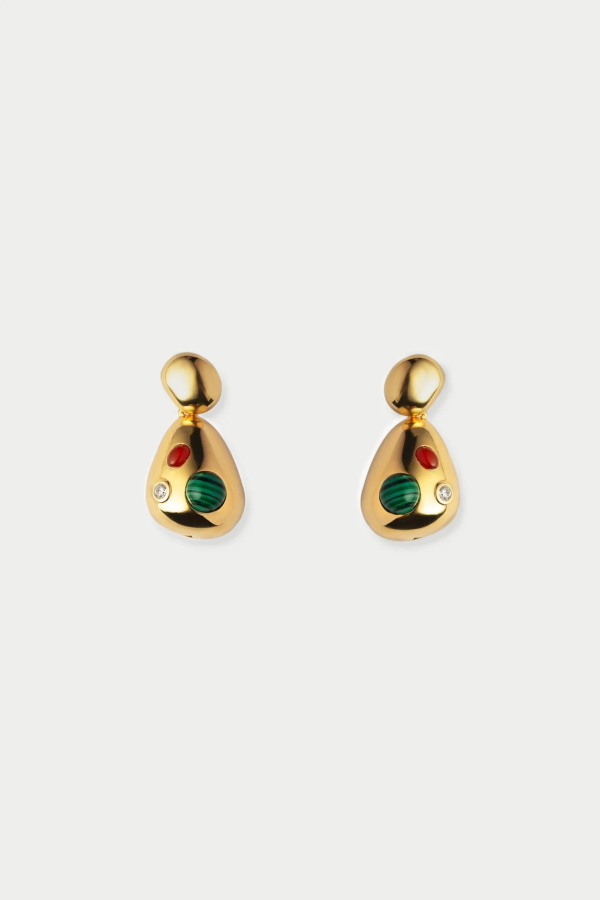Eliou Analu Malachite Earrings