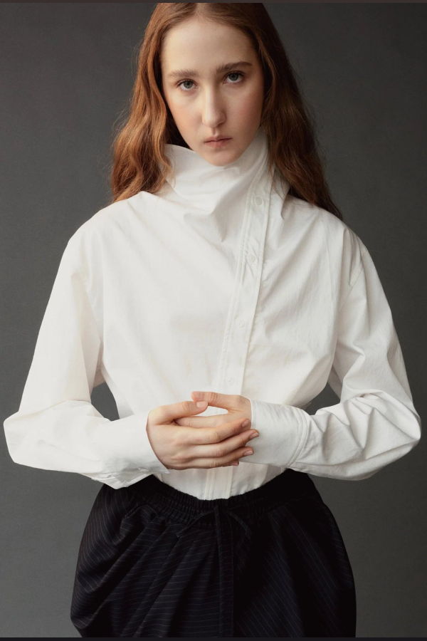 Mijeong Park Asymmetric Cotton Shirt