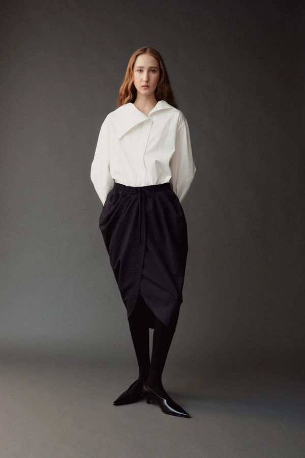 Mijeong Park Asymmetric Cotton Shirt
