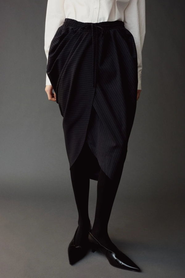 Mijeong Park Asymmetric Draped Skirt