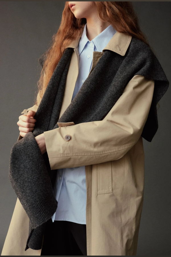 Mijeong Park Wool Blend Knit Shawl