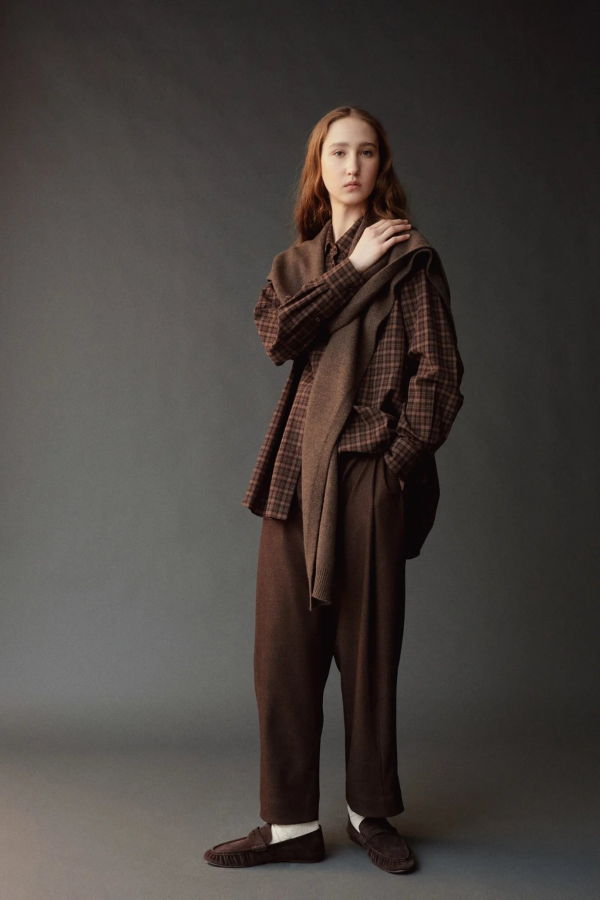 Mijeong Park Wool Blend Knit Shawl - Light Brown