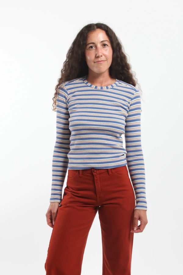 Gravel & Gold Duo Shirt - Coast Stripe