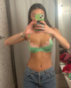 fleur du mal Juliet Lace Demi Underwire Bra - Pastel Lime - Thumbnail 2