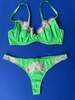 fleur du mal Juliet Lace Demi Underwire Bra - Pastel Lime - Thumbnail 6