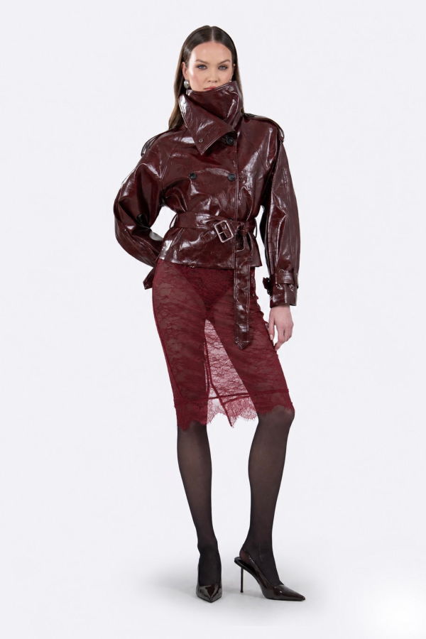 Nonchalant Label Stella Midi Skirt - Ruby