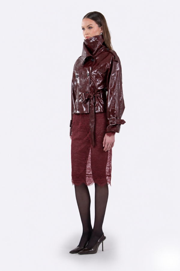 Nonchalant Label Stella Midi Skirt - Ruby