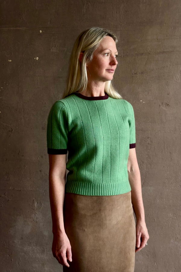 Guest in Residence Rib Ringer Tee Sweater