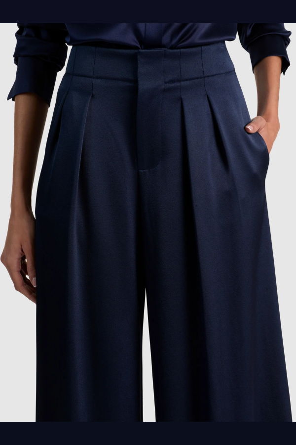 Alice + Olivia Eloise Wide Leg Pant - Midnight Blue