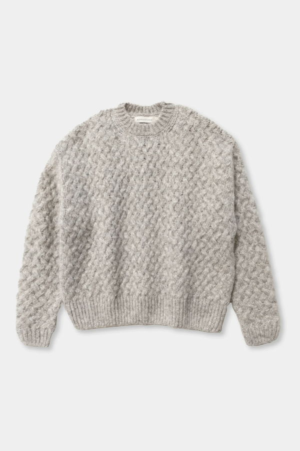 Micaela Greg Knit Weave Pullover