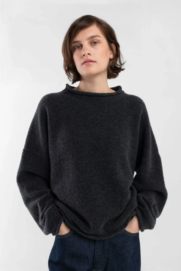 Micaela Greg Boucle Rollneck Sweater