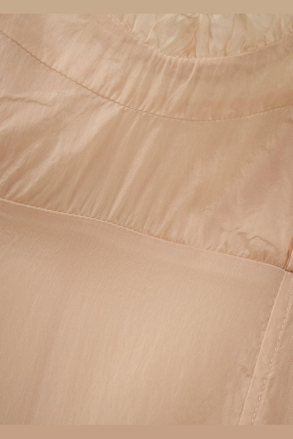 Caramel Scalloped Slip Dress - Peach