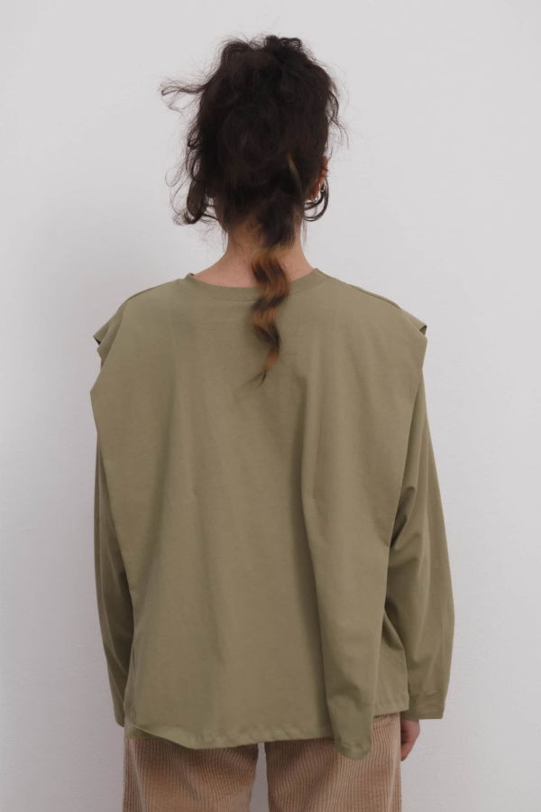 Baserange Mason Long Sleeve Tee - Mabon Green
