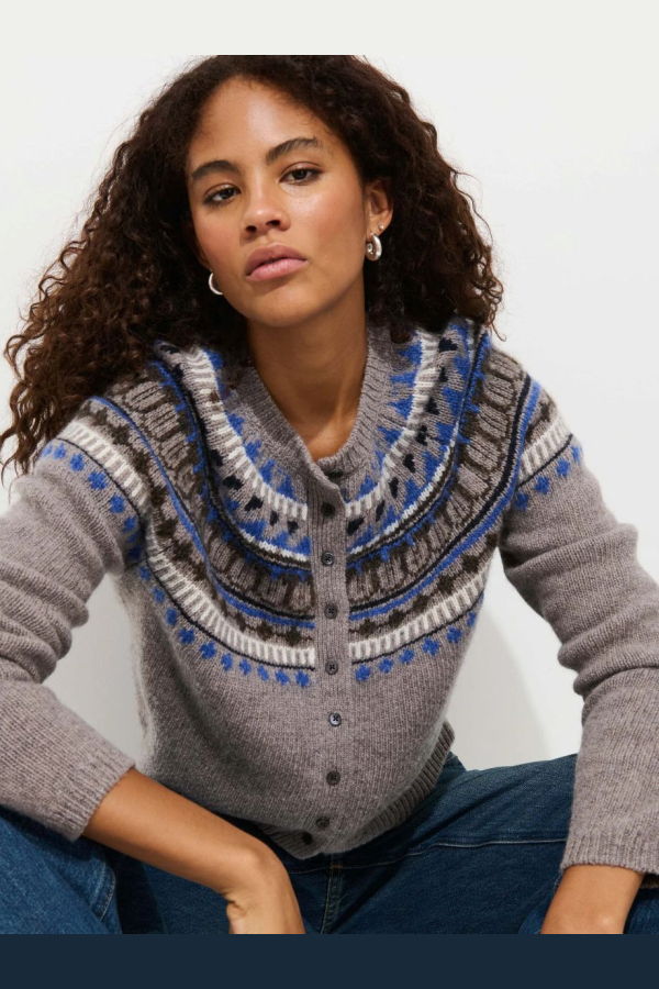 Alex Mill Charlotte Fairisle Cardigan