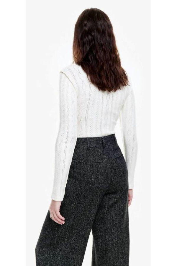 Smythe Pointelle Knit Turtleneck