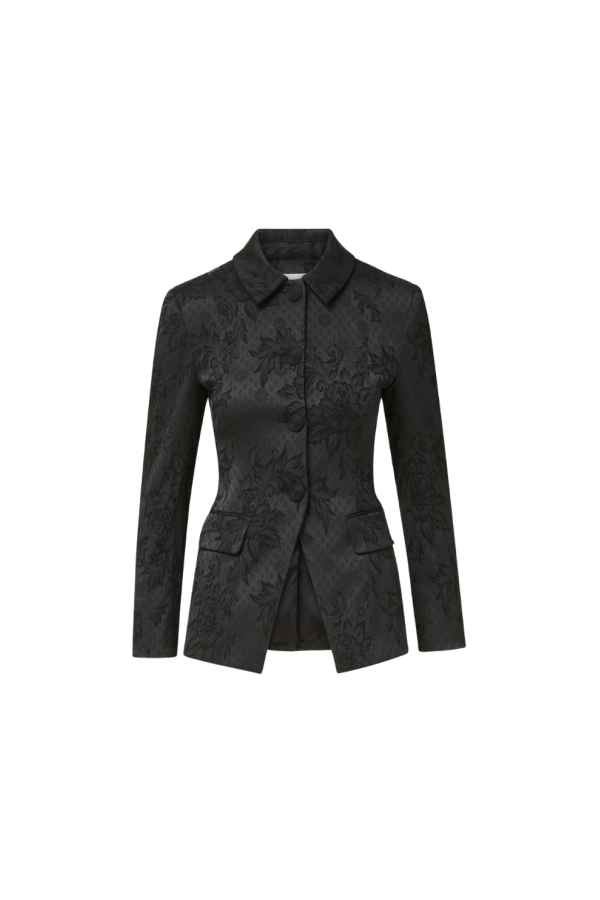 Veronica Beard Bodie Long Sleeve Jacket - Black