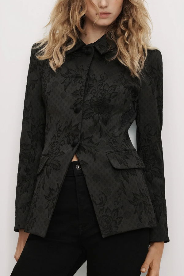 Veronica Beard Bodie Long Sleeve Jacket - Black