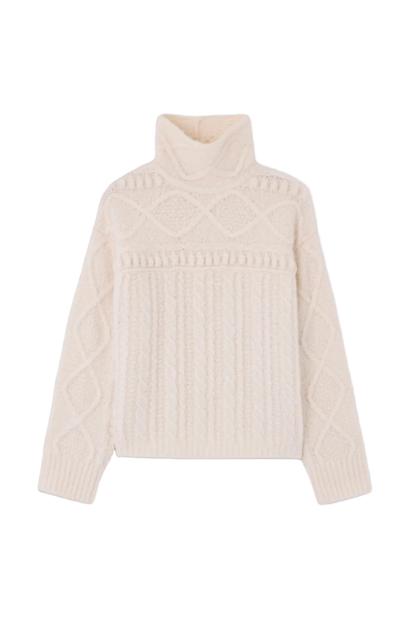 Guest in Residence Super Cloud Turtleneck Sweater - Cream
