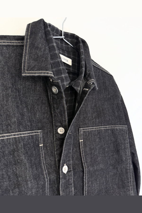 Studio Nicholson York Denim Polo Shirt