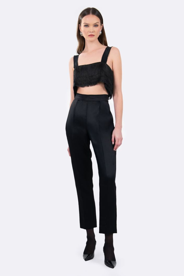 Nonchalant Label Rue Crop Top - Black