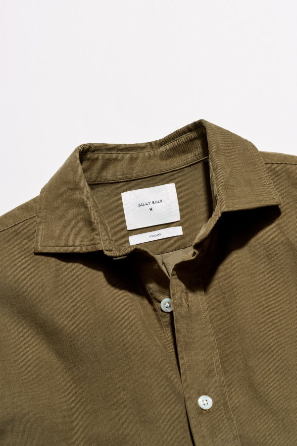 Billy Reid Corduroy Cedar Shirt - Olive