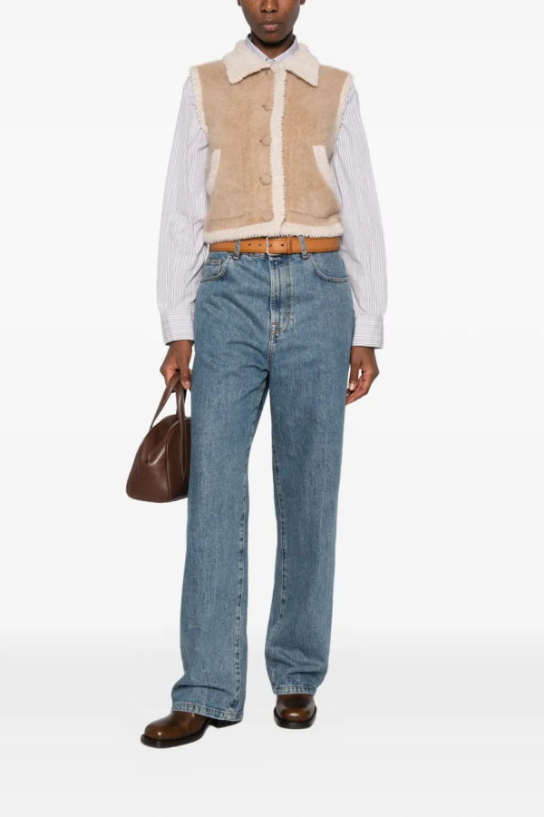 Guest in Residence Grizzly Wrangler Vest - Camel