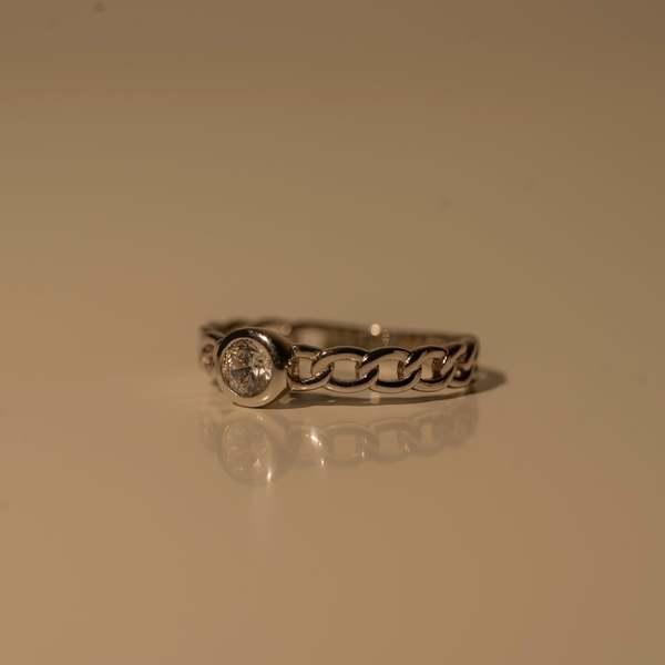 Thread Bangles Middle Milk & Rose Middle Circle Ring | Garmentory