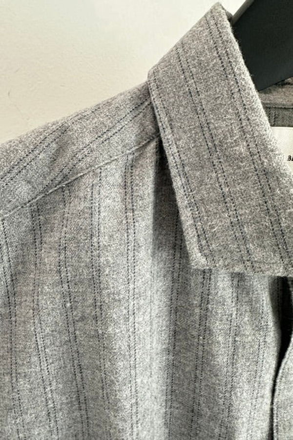Billy Reid Melange Stripe Hutcheson Sport Shirt