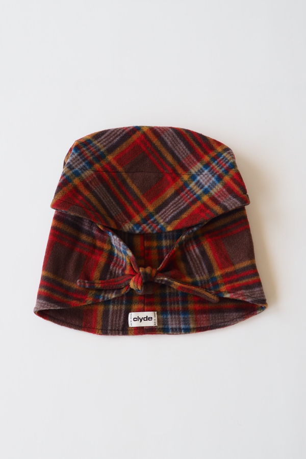 Clyde Wintersun Plaid Fleece Bonnet