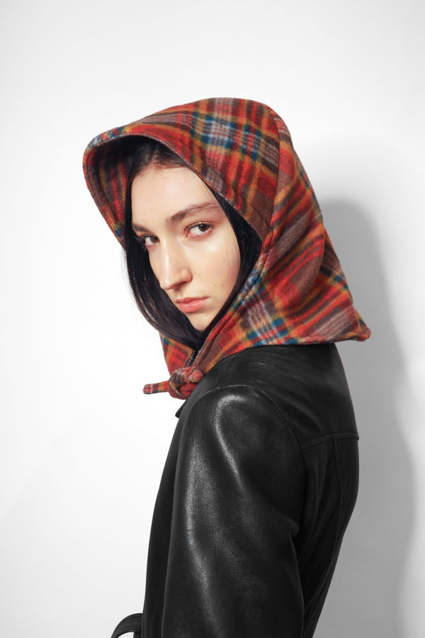 Clyde Wintersun Plaid Fleece Bonnet