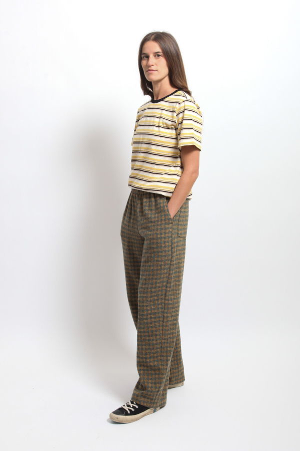 Gravel & Gold Rockaway Tee - Goldfinch Stripe