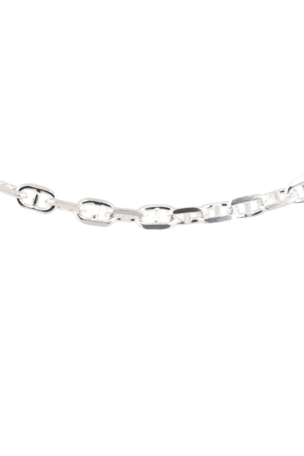 SUE THE BOY Cable Bar Chain Necklace - Silver
