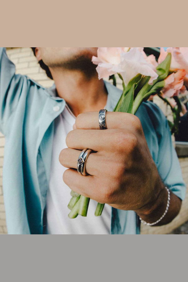SUE THE BOY Double On The Rocks Ring