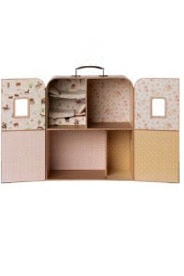Maileg SuitCasa Little Sister and Brother Mouse House