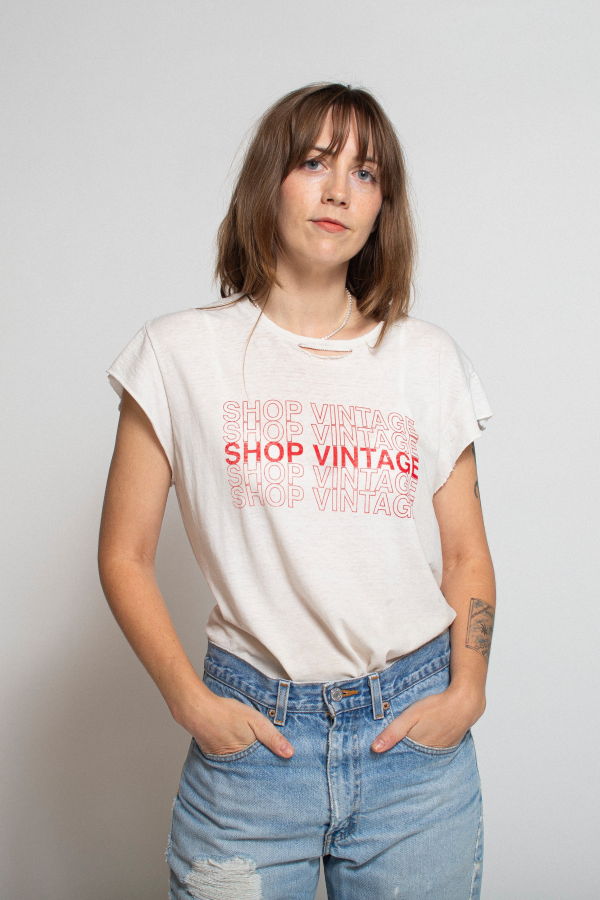 Preservation REWORKED “Shop Vintage” Distressed Tee