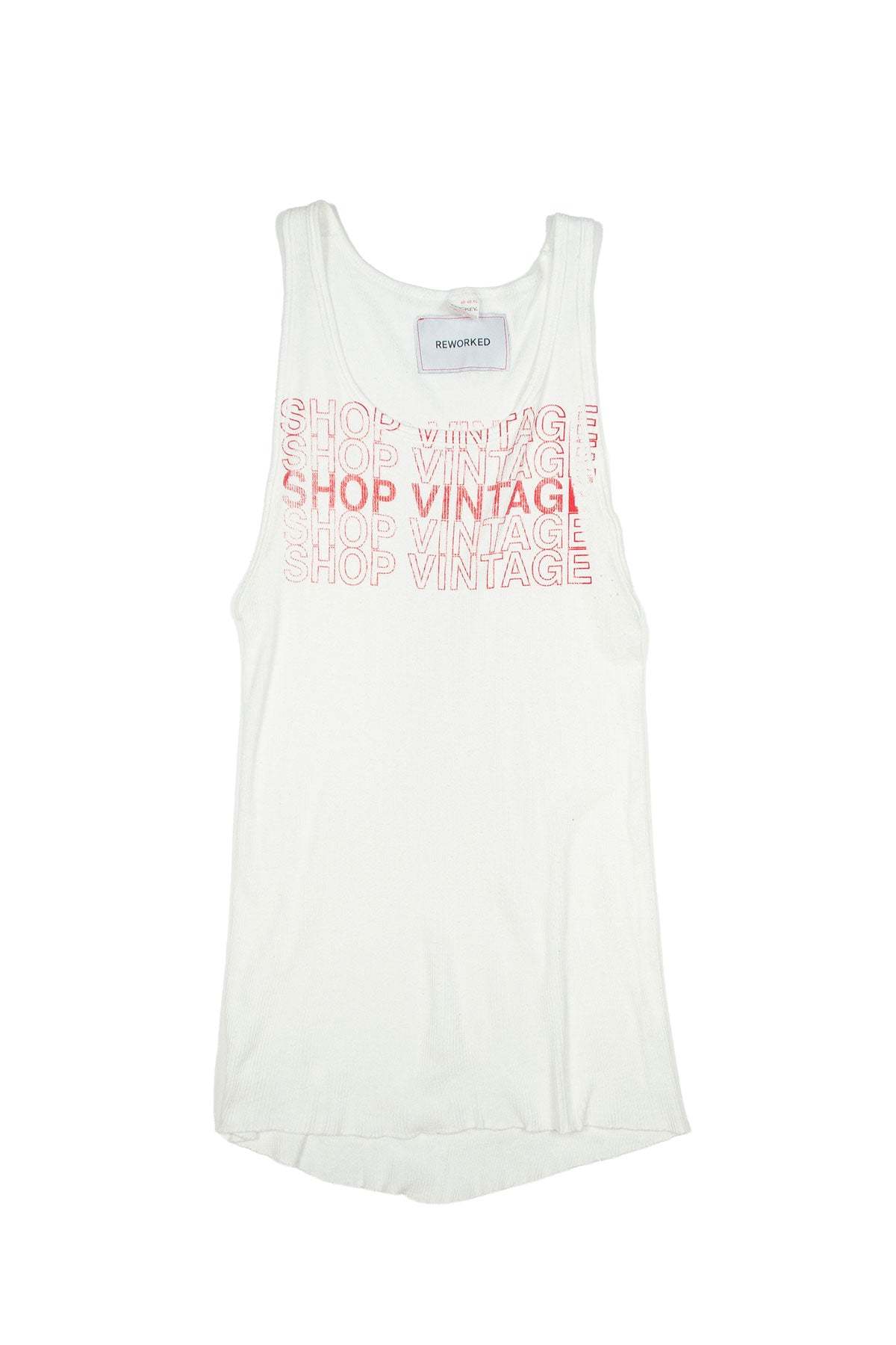 One Way Ribbed Preservation REWORKED “Shop Vintage” Rib Tank | Garmentory