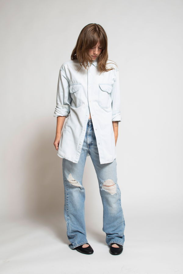 Preservation REWORKED Tactical Denim Button Up