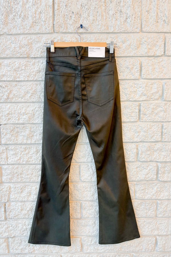Veronica Beard Carson Coated Pants - Loden