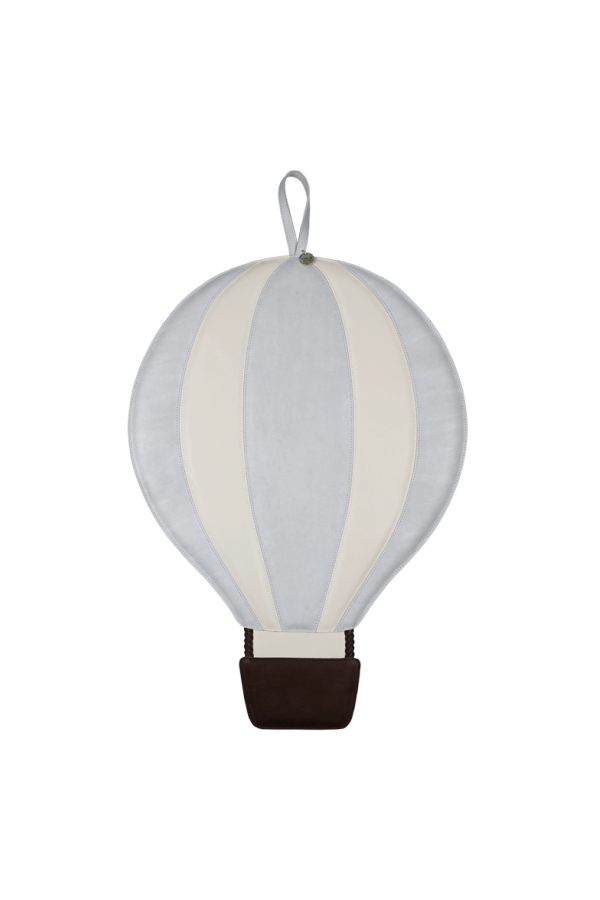Donsje Gomi Medium Air Balloon Ornament - Light Grey Metallic Nubuck
