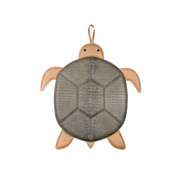 Large Rocks Uk Kids Donsje Gomi Medium Turtle Ornament - Stone Croco Stamped Leather ...